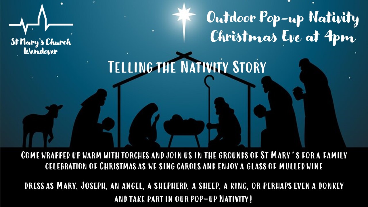 Pop up Nativity Poster